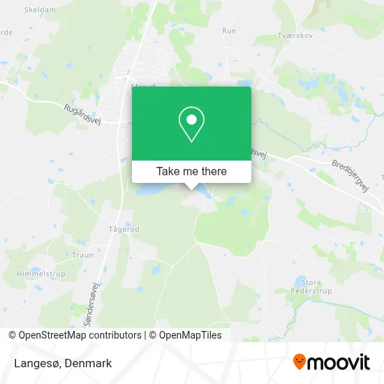 Langesø map