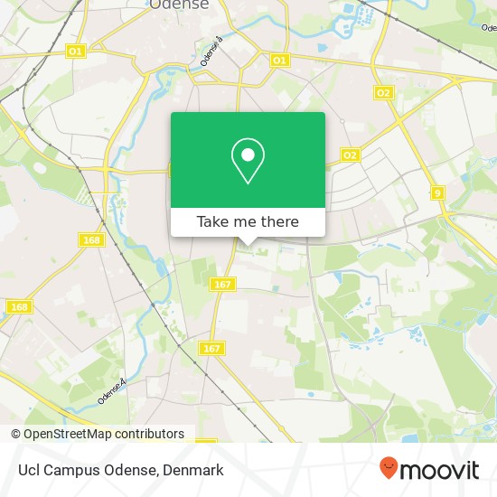 Ucl Campus Odense map