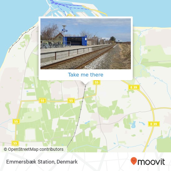 Emmersbæk Station map