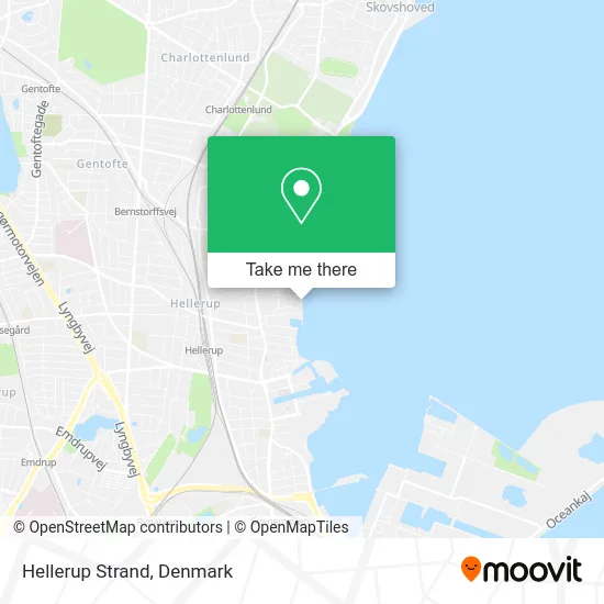 Hellerup Strand map