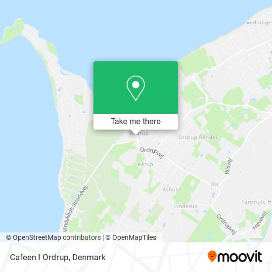 Cafeen I Ordrup map