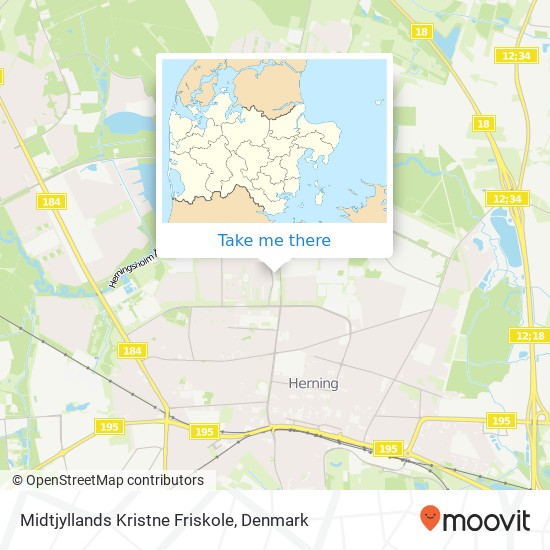 Midtjyllands Kristne Friskole map