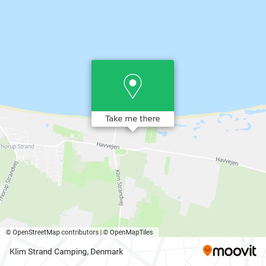 Klim Strand Camping map