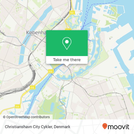 Christianshavn City Cykler map