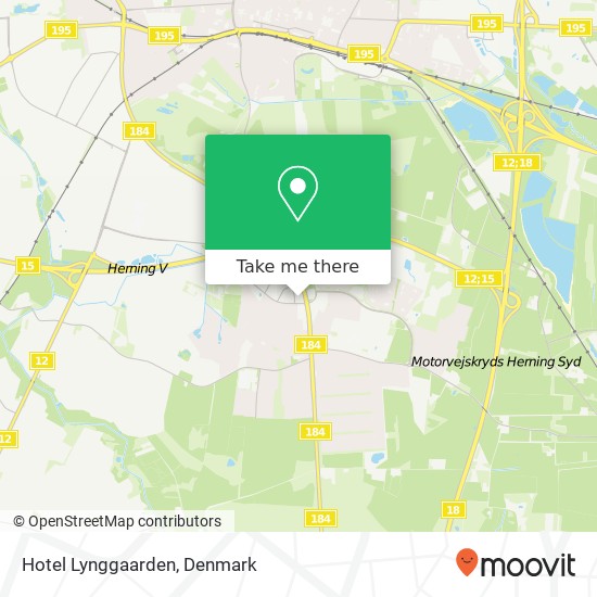 Hotel Lynggaarden map
