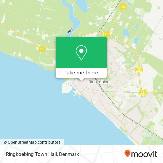 Ringkoebing Town Hall map