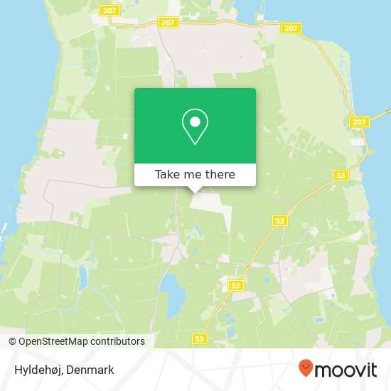 Hyldehøj map