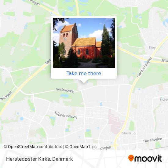 Herstedøster Kirke map