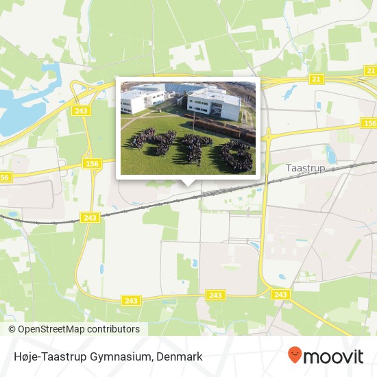 Høje-Taastrup Gymnasium map