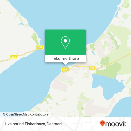 Hvalpsund Fiskerihavn map