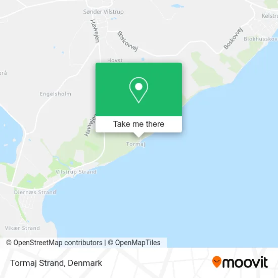 Tormaj Strand map