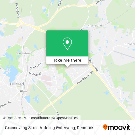 Grønnevang Skole Afdeling Østervang map