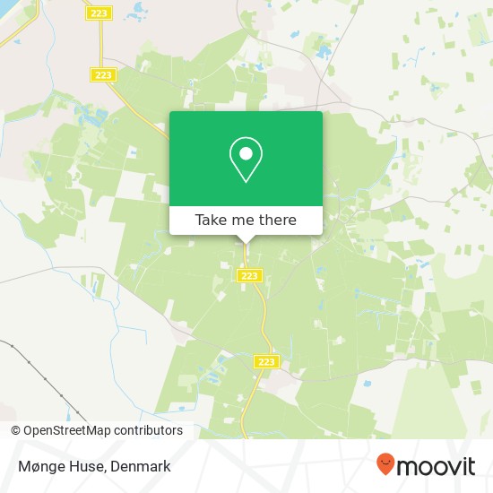 Mønge Huse map