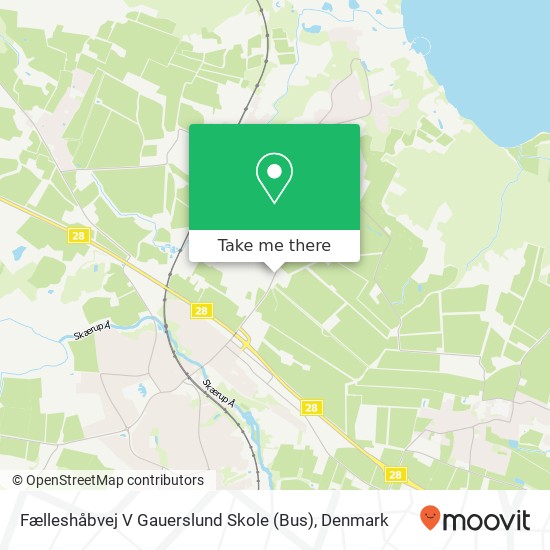 Fælleshåbvej V Gauerslund Skole (Bus) map