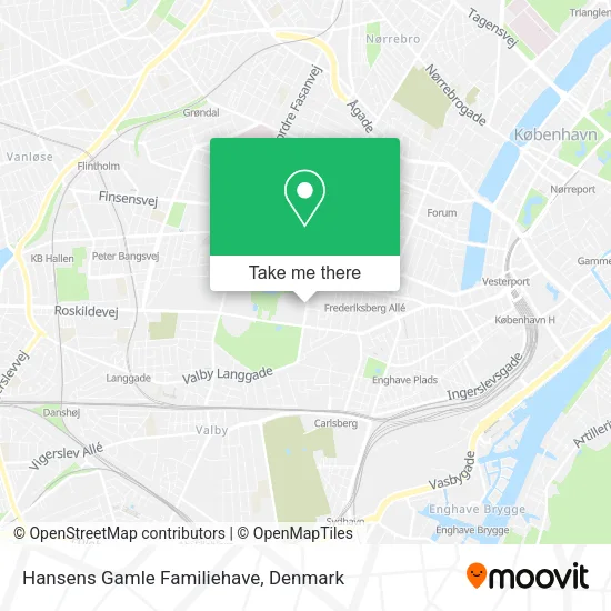 Hansens Gamle Familiehave map