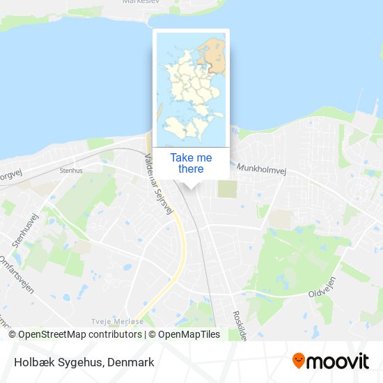 Holbæk Sygehus map