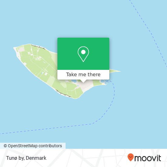 Tunø By map