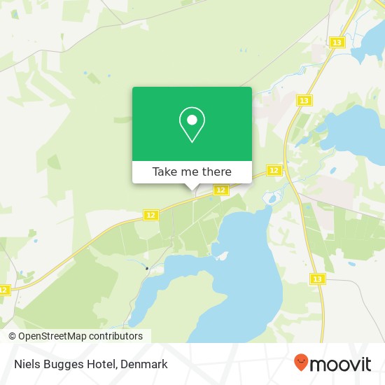 Niels Bugges Hotel map