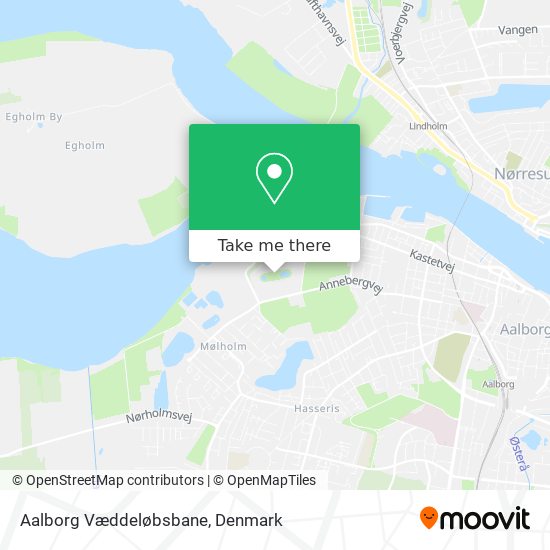 Aalborg Væddeløbsbane map