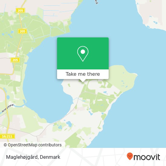 Maglehøjgård map