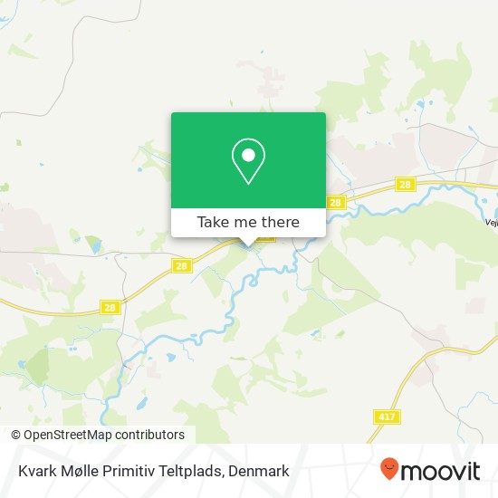 Kvark Mølle Primitiv Teltplads map