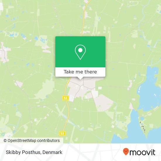 Skibby Posthus map