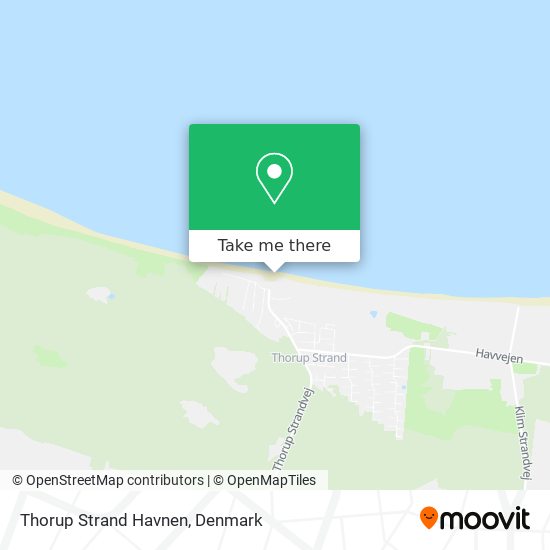 Thorup Strand Havnen map