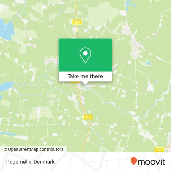 Pugemølle map