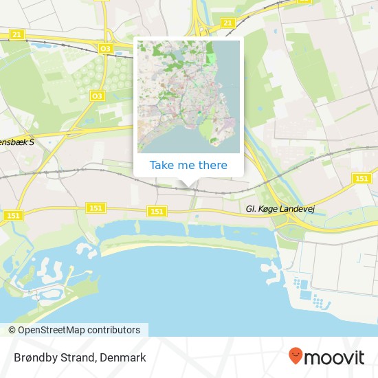 Brøndby Strand map