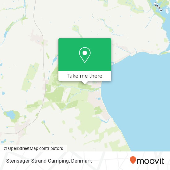 Stensager Strand Camping map