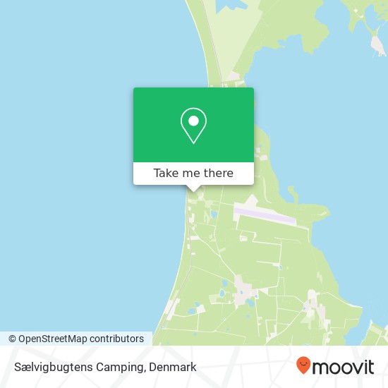 Sælvigbugtens Camping map