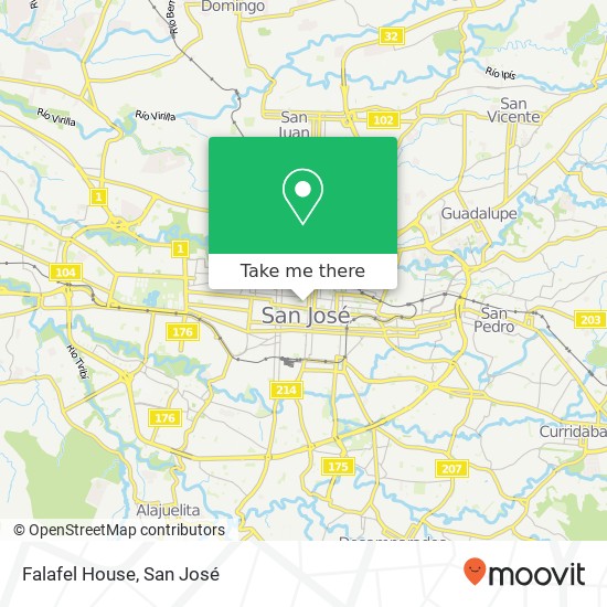 Falafel House map