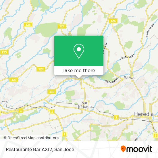 Restaurante Bar AXI2 map