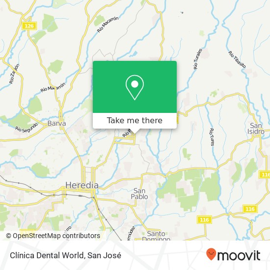 Clínica Dental World map