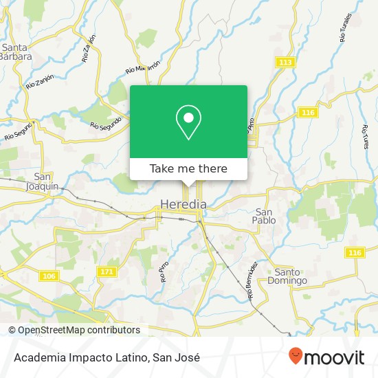 Academia Impacto Latino map