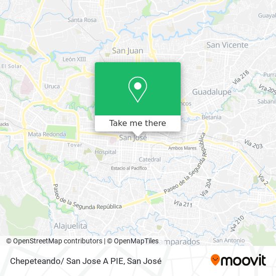 Chepeteando/ San Jose A PIE map