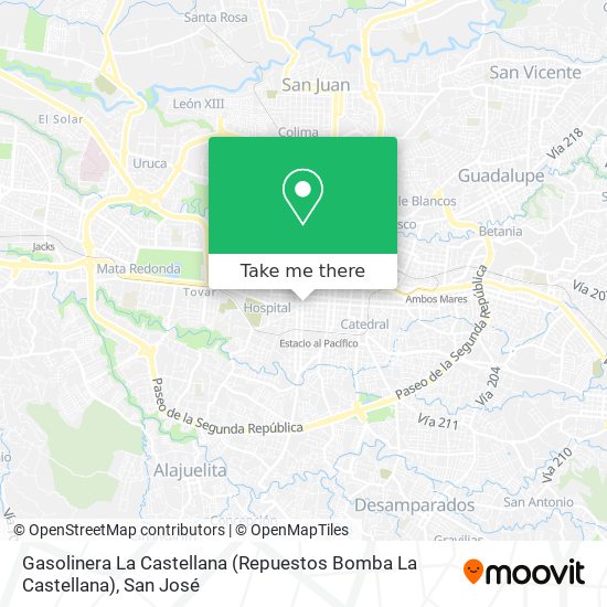 Gasolinera La Castellana (Repuestos Bomba La Castellana) map