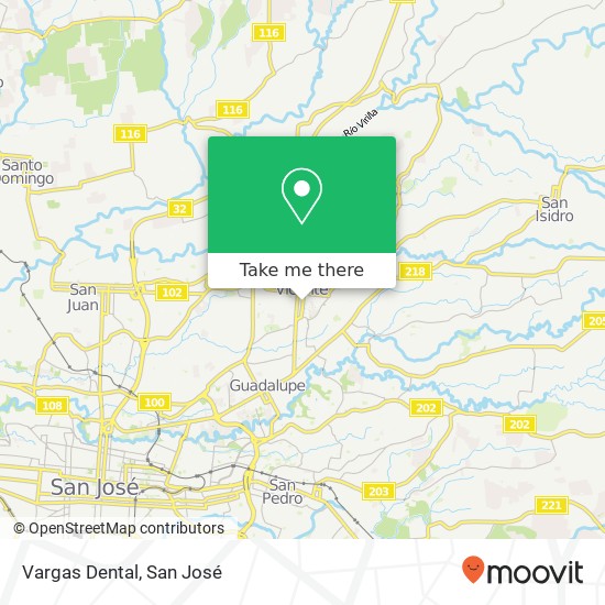 Vargas Dental map
