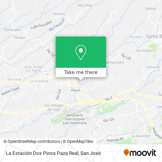 Mapa de La Estación Dos Pinos Paza Real