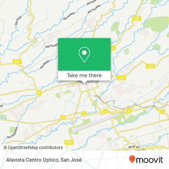 Alavista Centro Optico map