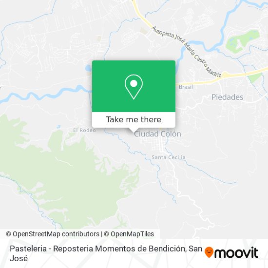 Mapa de Pasteleria - Reposteria Momentos de Bendición