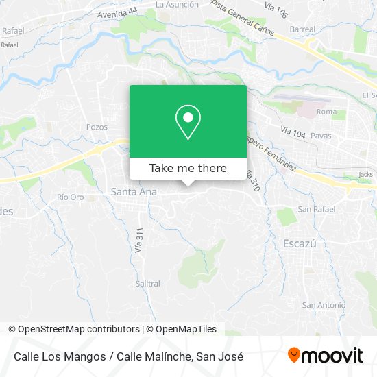 Calle Los Mangos / Calle Malínche map