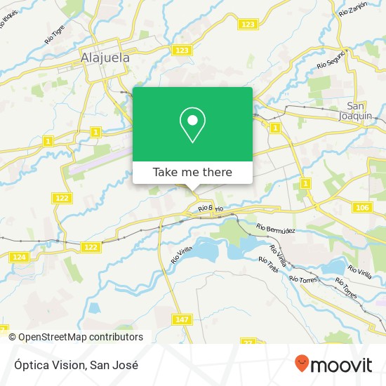 Óptica Vision map