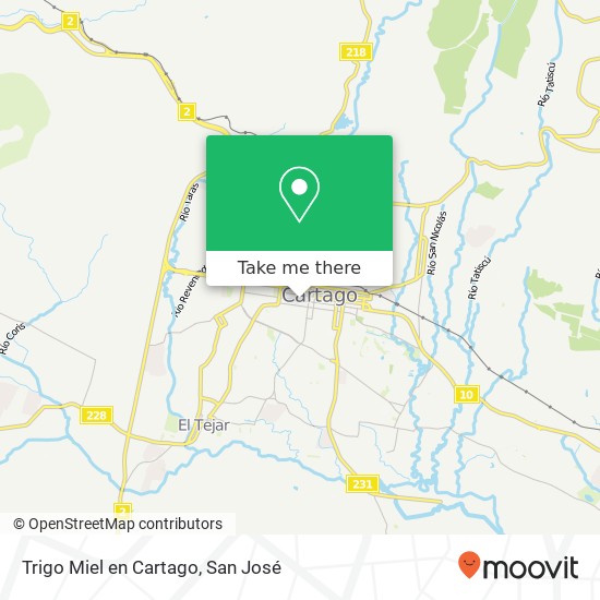 Trigo Miel en Cartago map