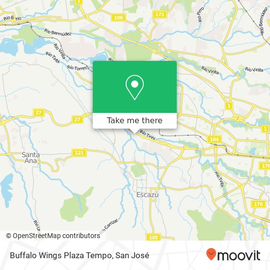 Buffalo Wings Plaza Tempo map
