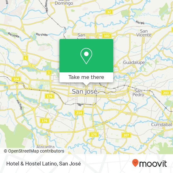 Hotel & Hostel Latino map