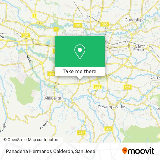 Panadería Hermanos Calderón map