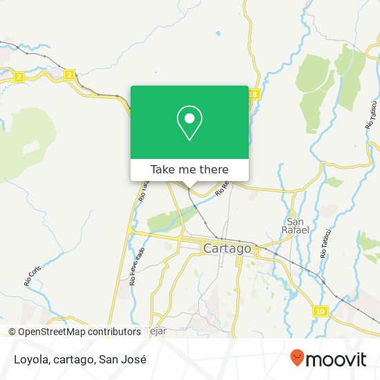 Loyola, cartago map