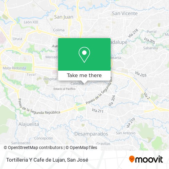 Mapa de Tortilleria Y Cafe de Lujan