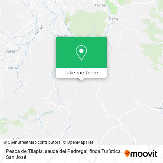 Pesca de Tilapia, sauce del Pedregal, finca Turística map